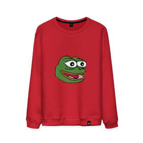 Мужской свитшот хлопок с принтом Pepe frog в городе Новоалтайск, 100% хлопок |  | meme pepe мем прикол лягушка