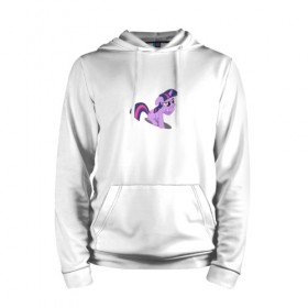 Мужская толстовка хлопок с принтом My little pony Твайлайт Спаркл в городе Новоалтайск, френч-терри, мягкий теплый начес внутри (100% хлопок) | карман-кенгуру, эластичные манжеты и нижняя кромка, капюшон с подкладом и шнурком | my little pony | твайлайт спаркл