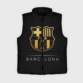 Женский жилет утепленный 3D с принтом Barcelona Gold Edition в городе Новоалтайск,  |  | barcelona | champions | gold | league | spain | style | барселона | испания | лига | чемпионов