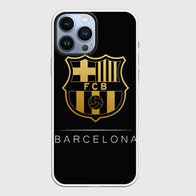 Чехол для iPhone 13 Pro Max с принтом Barcelona Gold Edition в городе Новоалтайск,  |  | Тематика изображения на принте: barcelona | champions | gold | league | spain | style | барселона | испания | лига | чемпионов