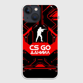 Чехол для iPhone 13 mini с принтом Counter Strike Даниил в городе Новоалтайск,  |  | awp | counter strike | cs go | game | name | skin | авп | даниил | игры | имена | имя | линии | монстр | оружие | скин | текстуры