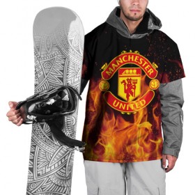 Накидка на куртку 3D с принтом FC Manchester United в городе Новоалтайск, 100% полиэстер |  | fc manchester united | manchester | манчестер юнайтед | футбол