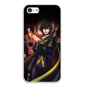 Чехол для iPhone 5/5S матовый с принтом Code Geass_8 в городе Новоалтайск, Силикон | Область печати: задняя сторона чехла, без боковых панелей | Тематика изображения на принте: код гиасс | лелуш | лелуш ламперуж