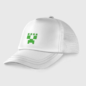 Детская кепка тракер с принтом Даня - Minecraft в городе Новоалтайск, Козырек - 100% хлопок. Кепка - 100% полиэстер, Задняя часть - сетка | универсальный размер, пластиковая застёжка | даниил | данил | даня | майнкрафт