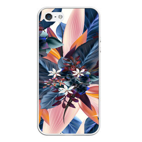 Чехол для iPhone 5/5S матовый с принтом Flower collection в городе Новоалтайск, Силикон | Область печати: задняя сторона чехла, без боковых панелей | Тематика изображения на принте: flower | букет | краски | орхидеи | природа | текстуры | тропики | тропический | цветочки | цветы