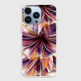 Чехол для iPhone 13 Pro с принтом Необычный цветок в городе Новоалтайск,  |  | Тематика изображения на принте: flower | букет | краски | орхидеи | природа | текстуры | тропики | тропический | цветочки | цветы