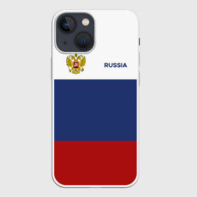 Чехол для iPhone 13 mini с принтом Россия Триколор в городе Новоалтайск,  |  | russia | герб | орел | патриот | российский | россия | русский | символика | триколор | флаг