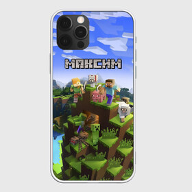 Чехол для iPhone 12 Pro Max с принтом Максим - Minecraft в городе Новоалтайск, Силикон |  | Тематика изображения на принте: крипер | майнкрафт