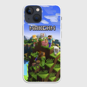 Чехол для iPhone 13 mini с принтом Максим   Minecraft в городе Новоалтайск,  |  | крипер | майнкрафт