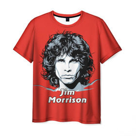 Мужская футболка 3D с принтом Jim Morrison в городе Новоалтайск, 100% полиэфир | прямой крой, круглый вырез горловины, длина до линии бедер | the doors | автор песен | вокалист | джим моррисон | звезда | музыка | певец | поэт | рок | рок музыка | фронтмен