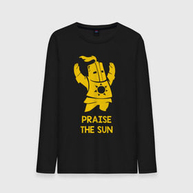 Мужской лонгслив хлопок с принтом Praise the sun в городе Новоалтайск, 100% хлопок |  | Тематика изображения на принте: dark souls | dark souls 3