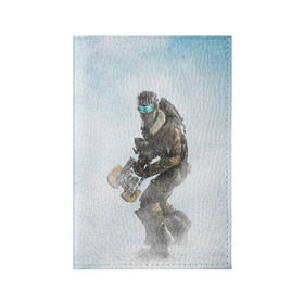 Обложка для паспорта матовая кожа с принтом Dead Space в городе Новоалтайск, натуральная матовая кожа | размер 19,3 х 13,7 см; прозрачные пластиковые крепления | dead | space | айзек | вирус | зомби | игра | ишимура | кларк | космос | костюм | мёртвый | монстр