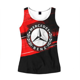 Женская майка 3D с принтом Mercedes MOTORs uniform в городе Новоалтайск, 100% полиэстер | круглая горловина, прямой силуэт, длина до линии бедра | auto | automobile | car | machine | mercedes | motor | motor car | sport car | автомашина | легковой автомобиль | спортивный автомобиль | тачка