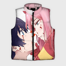 Мужской жилет утепленный 3D с принтом Darling kiss в городе Новоалтайск,  |  | anime | darling in the franxx | аниме | любимый во франкcе | милый во франкcе