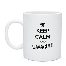 Кружка с принтом WAAAGH!!! в городе Новоалтайск, керамика | объем — 330 мл, диаметр — 80 мм. Принт наносится на бока кружки, можно сделать два разных изображения | orc | orcs | ork | orks | warhammer | вааагх | ваааргх | вар хаммер | вархамер | вархаммер | ваха | война | ворхамер | ворхаммер | империум | молот войны | орки | хаос | юдишки