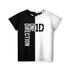 Детская футболка 3D с принтом One direction в городе Новоалтайск, 100% гипоаллергенный полиэфир | прямой крой, круглый вырез горловины, длина до линии бедер, чуть спущенное плечо, ткань немного тянется | 1 direction | one direction | ван | дирекшен | дирекшн