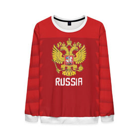 Мужской свитшот 3D с принтом Kovalchuk Olympic 2018 в городе Новоалтайск, 100% полиэстер с мягким внутренним слоем | круглый вырез горловины, мягкая резинка на манжетах и поясе, свободная посадка по фигуре | Тематика изображения на принте: ilya | kovalchuk | olympic | russia | игры | илья | ковальчук | олимпиада | олимпийские | пхёнчхан | россия | хоккей