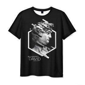 Мужская футболка 3D с принтом Renaissance David 3D в городе Новоалтайск, 100% полиэфир | прямой крой, круглый вырез горловины, длина до линии бедер | аполон | арт | город | давид | искусство | культура | ренесанс | ренессанс | стиль | урбан