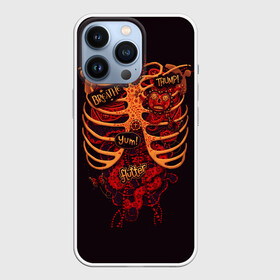 Чехол для iPhone 13 Pro с принтом Человеческий скелет в городе Новоалтайск,  |  | Тематика изображения на принте: 3d скелет | кости | легкие | органы | ребра | сердце | скелет | человек