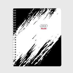 Тетрадь с принтом AUDI SPORT в городе Новоалтайск, 100% бумага | 48 листов, плотность листов — 60 г/м2, плотность картонной обложки — 250 г/м2. Листы скреплены сбоку удобной пружинной спиралью. Уголки страниц и обложки скругленные. Цвет линий — светло-серый
 | audi | ауди | марка | машины