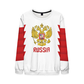 Мужской свитшот 3D с принтом Olympic Russia 2018 #2 в городе Новоалтайск, 100% полиэстер с мягким внутренним слоем | круглый вырез горловины, мягкая резинка на манжетах и поясе, свободная посадка по фигуре | ilya | kovalchuk | olympic | russia | игры | илья | ковальчук | олимпиада | олимпийские | пхёнчхан | россия | хоккей