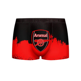 Мужские трусы 3D с принтом FC Arsenal Original uniform в городе Новоалтайск, 50% хлопок, 50% полиэстер | классическая посадка, на поясе мягкая тканевая резинка | football | soccer | арсенал