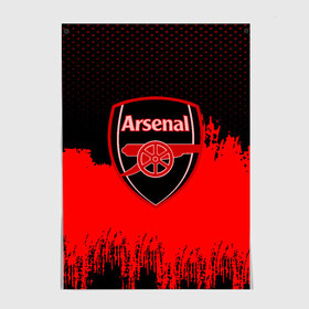 Постер с принтом FC Arsenal Original uniform в городе Новоалтайск, 100% бумага
 | бумага, плотность 150 мг. Матовая, но за счет высокого коэффициента гладкости имеет небольшой блеск и дает на свету блики, но в отличии от глянцевой бумаги не покрыта лаком | football | soccer | арсенал