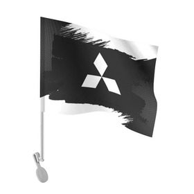 Флаг для автомобиля с принтом Mitsubishi Black collection в городе Новоалтайск, 100% полиэстер | Размер: 30*21 см | auto | automobile | car | machine | mitsubishi | motor | motor car | sport car | автомашина | легковой автомобиль | митсубиси | спортивный автомобиль | тачка