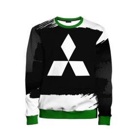 Детский свитшот 3D с принтом Mitsubishi Black collection в городе Новоалтайск, 100% полиэстер | свободная посадка, прямой крой, мягкая тканевая резинка на рукавах и понизу свитшота | Тематика изображения на принте: auto | automobile | car | machine | mitsubishi | motor | motor car | sport car | автомашина | легковой автомобиль | митсубиси | спортивный автомобиль | тачка