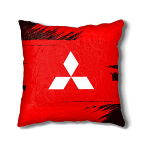 Подушка 3D с принтом Mitsubishi SPORT в городе Новоалтайск, наволочка – 100% полиэстер, наполнитель – холлофайбер (легкий наполнитель, не вызывает аллергию). | состоит из подушки и наволочки. Наволочка на молнии, легко снимается для стирки | auto | automobile | bmw | car | machine | mitsubishi | motor | motor car | sport car | автомашина | бмв | легковой автомобиль | спортивный автомобиль | тачка