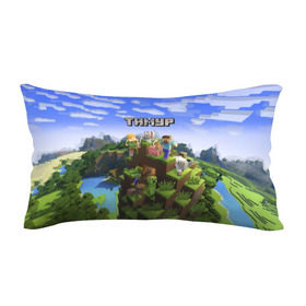 Подушка 3D антистресс с принтом Тимур - Minecraft в городе Новоалтайск, наволочка — 100% полиэстер, наполнитель — вспененный полистирол | состоит из подушки и наволочки на молнии | майнкрафт | тима