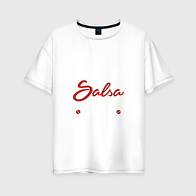 Женская футболка хлопок Oversize с принтом Я прост хочу слушать Salsa в городе Новоалтайск, 100% хлопок | свободный крой, круглый ворот, спущенный рукав, длина до линии бедер
 | Тематика изображения на принте: salsa | болеро | бугалу | жанр | латиноамериканская | латинская | мамбо | меренге | монтуно | музыка | музыкальный | пачанга | салса | сальса | сальсатон | сальсон | сон | сонго | тимба | ча ча ча