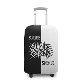 Чехол для чемодана 3D с принтом Suicide Silence в городе Новоалтайск, 86% полиэфир, 14% спандекс | двустороннее нанесение принта, прорези для ручек и колес | all shall perish | animosity | blackheart eulogy | light this city | obl | silence | suicide | suicide silence | the funeral pyre | алекс лопес | грув | группа | дэн кенни | дэткор | крис гарса | марк хейлмун | метал | ню | сайленс | слай | слайд | слайнц