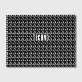 Альбом для рисования с принтом Techno в городе Новоалтайск, 100% бумага
 | матовая бумага, плотность 200 мг. | ebm | edm | hi nrg | techno | габбер | даб | детройт | дип | индастриал | италиан | минимал | музыка | синтипоп | тек хаус | техно | фанк | хард | чикаго хаус | шранц | эйсид | электро | электронная