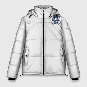 Мужская зимняя куртка 3D с принтом England home WC 2018 в городе Новоалтайск, верх — 100% полиэстер; подкладка — 100% полиэстер; утеплитель — 100% полиэстер | длина ниже бедра, свободный силуэт Оверсайз. Есть воротник-стойка, отстегивающийся капюшон и ветрозащитная планка. 

Боковые карманы с листочкой на кнопках и внутренний карман на молнии. | Тематика изображения на принте: cup | england | fifa | russia | world | англия | мира | россия | чемпионат