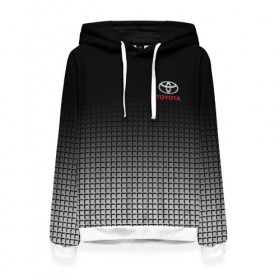 Женская толстовка 3D с принтом TOYOTA SPORT в городе Новоалтайск, 100% полиэстер  | двухслойный капюшон со шнурком для регулировки, мягкие манжеты на рукавах и по низу толстовки, спереди карман-кенгуру с мягким внутренним слоем. | toyota | марка | машины | тойота