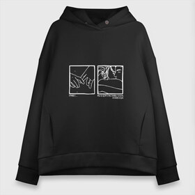 Женское худи Oversize хлопок с принтом Сплин – Романс (Привет Мы будем счастливы теперь И навсегда ) в городе Новоалтайск, френч-терри — 70% хлопок, 30% полиэстер. Мягкий теплый начес внутри —100% хлопок | боковые карманы, эластичные манжеты и нижняя кромка, капюшон на магнитной кнопке | александр васильев | алексей мещеряков | альтернативный | арт | вадим сергеев | васильев | группа | дмитрий кунин | инди | николай ростовский | рок | сеtи | сплин | фолк | эдипов комплекс