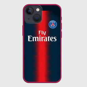 Чехол для iPhone 13 mini с принтом PSG Форма Новая Home 18 19 в городе Новоалтайск,  |  | Тематика изображения на принте: 2019 | brazil | fcb | paris saint germain | psg | бразилия | новая | псж | форма | футбольная