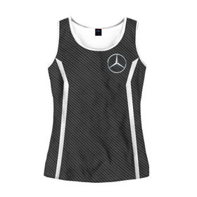 Женская майка 3D с принтом MERCEDES BENZ SPORT в городе Новоалтайск, 100% полиэстер | круглая горловина, прямой силуэт, длина до линии бедра | mercedes | марка | машины | мерседес