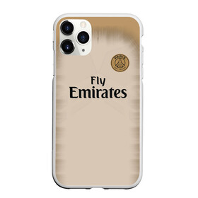 Чехол для iPhone 11 Pro Max матовый с принтом PSG Форма Новая Away 18 19 в городе Новоалтайск, Силикон |  | Тематика изображения на принте: 2019 | fcb | paris saint germain | psg | псж | форма | футбольная