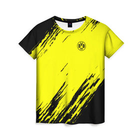 Женская футболка 3D с принтом FC Borussia 2018 Original в городе Новоалтайск, 100% полиэфир ( синтетическое хлопкоподобное полотно) | прямой крой, круглый вырез горловины, длина до линии бедер | боруссия | дортмунд