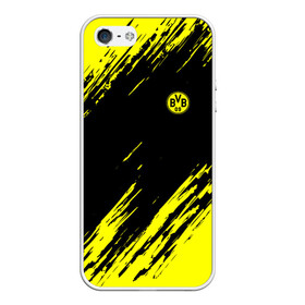 Чехол для iPhone 5/5S матовый FC Borussia 2018 Original: в городе Новоалтайск, Силикон | Область печати: задняя сторона чехла, без боковых панелей | боруссия | дортмунд