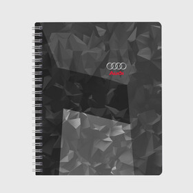 Тетрадь с принтом AUDI SPORT в городе Новоалтайск, 100% бумага | 48 листов, плотность листов — 60 г/м2, плотность картонной обложки — 250 г/м2. Листы скреплены сбоку удобной пружинной спиралью. Уголки страниц и обложки скругленные. Цвет линий — светло-серый
 | audi | ауди | марка | машины