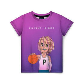 Детская футболка 3D с принтом Lil Pump D Rose в городе Новоалтайск, 100% гипоаллергенный полиэфир | прямой крой, круглый вырез горловины, длина до линии бедер, чуть спущенное плечо, ткань немного тянется | hip hop | hiphop | lil pump | mc | rap | газзи гарсия | зачитал | клауд | клауд рэп | лил памп | лили | мс | памп | реп | репер | речитатив | рэп | рэпер | трэп | хип | хип хоп | хипхоп | хоп