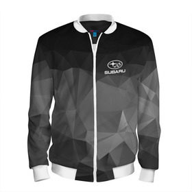 Мужской бомбер 3D с принтом SUBARU SPORT в городе Новоалтайск, 100% полиэстер | застегивается на молнию, по бокам два кармана без застежек, по низу бомбера и на воротнике - эластичная резинка | subaru | марка | машины | субару