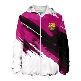 Мужская куртка 3D с принтом FC Barcelona Original 2018 в городе Новоалтайск, ткань верха — 100% полиэстер, подклад — флис | прямой крой, подол и капюшон оформлены резинкой с фиксаторами, два кармана без застежек по бокам, один большой потайной карман на груди. Карман на груди застегивается на липучку | Тематика изображения на принте: football | soccer | барселона