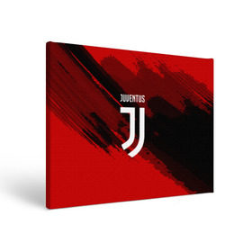 Холст прямоугольный с принтом JUVENTUS SPORT RED в городе Новоалтайск, 100% ПВХ |  | football | soccer | ювентус