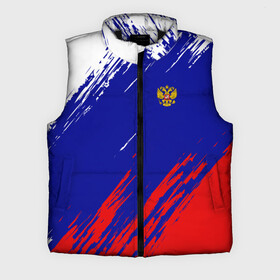Мужской жилет утепленный 3D с принтом RUSSIA SPORT  РОССИЯ СПОРТ в городе Новоалтайск,  |  | russia | белый | болельщик | герб | двуглавый орел | корона | красный | лошадь | модные | надписи | орел | патриот | россия | синий | спорт | спортивные | триколор | униформа | фанат | цвет