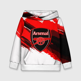 Детская толстовка 3D с принтом ARSENAL SPORT STYLE в городе Новоалтайск, 100% полиэстер | двухслойный капюшон со шнурком для регулировки, мягкие манжеты на рукавах и по низу толстовки, спереди карман-кенгуру с мягким внутренним слоем | football | soccer | арсенал