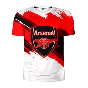Мужская футболка 3D спортивная с принтом ARSENAL SPORT STYLE в городе Новоалтайск, 100% полиэстер с улучшенными характеристиками | приталенный силуэт, круглая горловина, широкие плечи, сужается к линии бедра | Тематика изображения на принте: football | soccer | арсенал